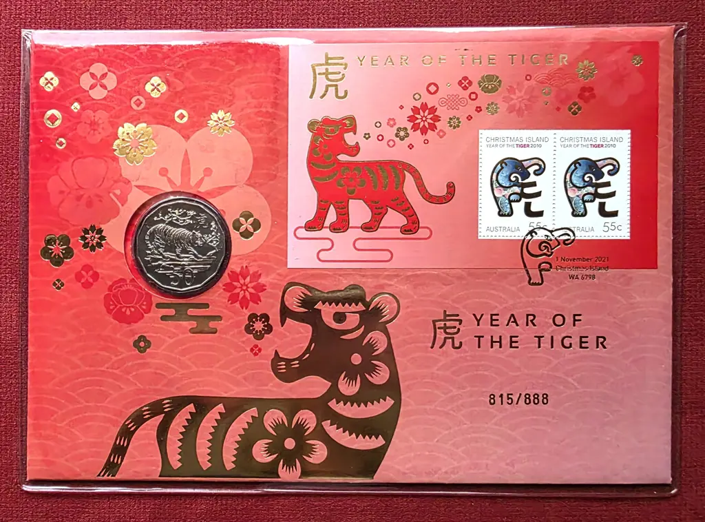 2021 (1st Nov) Year of the Tiger M/S & 50c ... Image 1++