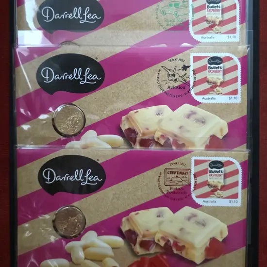 2022 (27th-29th May) Darrell Lea set of 3 pmkd ...