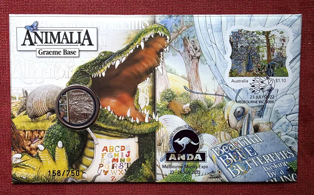 2022 (23rd July) Animalia with 20c coloured coin ... Image 1++