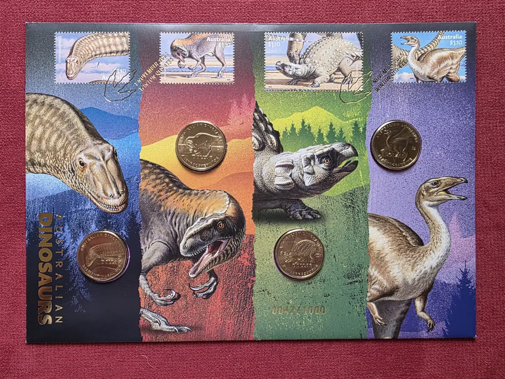 2022 (1st Nov) Australian Dinosaurs with set of 4 ... Image 1++