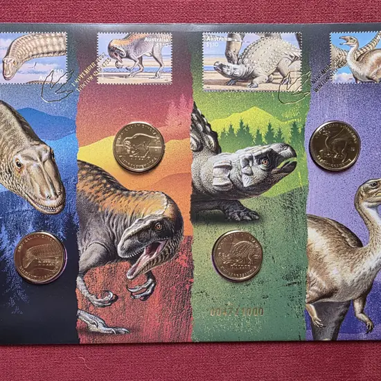 2022 (1st Nov) Australian Dinosaurs with set of 4 ...