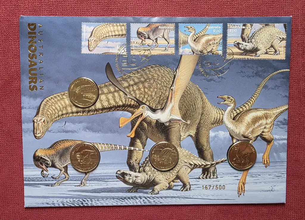 2022 (1st Nov) Australian Dinosaurs with set of 4 ... Image 1++