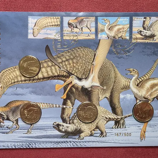 2022 (1st Nov) Australian Dinosaurs with set of 4 ...