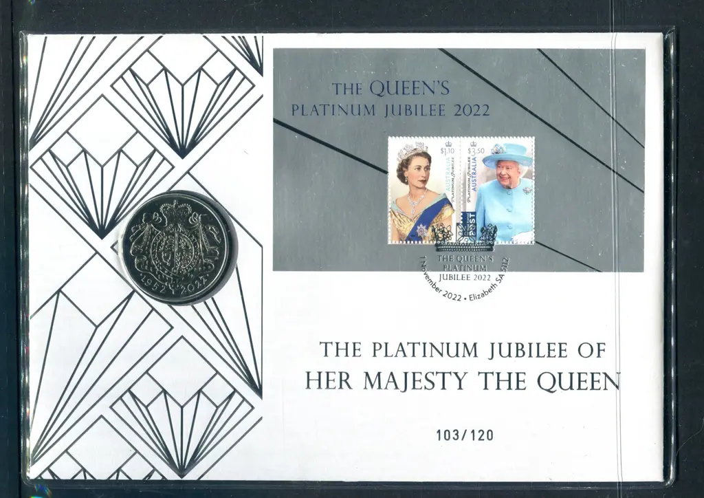 2022 (1st Nov) QEII Platinum Jubilee with $4.40 ... Image 1++