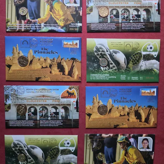 2023 (24th-26th Mar) Perth Stamp & Coin Show set ...