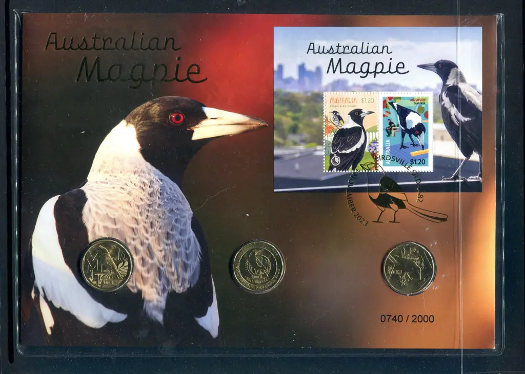 2023 (1st Nov) Australian Magpie with $2.40 M/S ... Image 1++