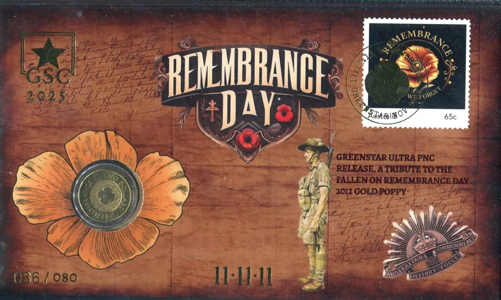 2025 (11th Nov) Remembrance Day GSC Greenstar $2 ... Image 1++