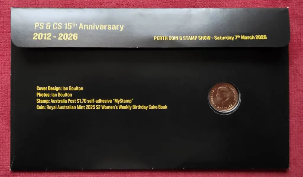 2026 (7th Mar) Perth Stamp & Coin Show 15th Anniv ... Image 1++
