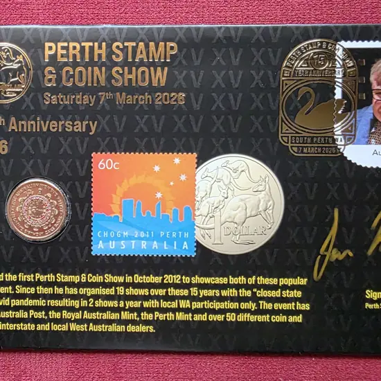 2026 (7th Mar) Perth Stamp & Coin Show 15th Anniv ...