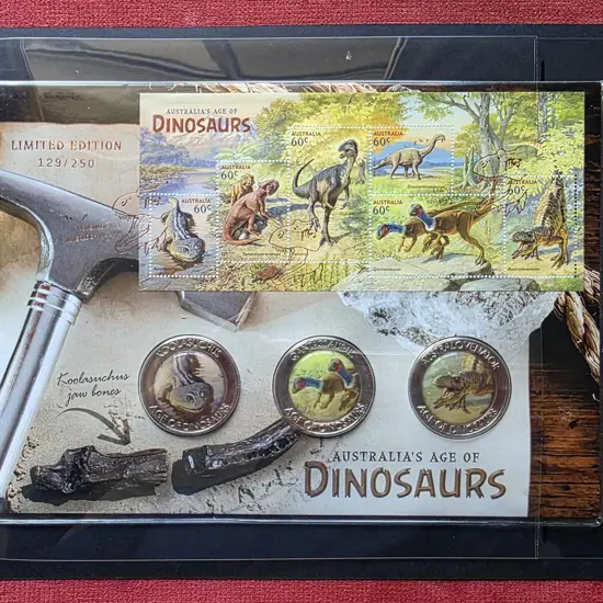 2013 (1st Nov) Age of Dinosaurs 3 medal cover with ...