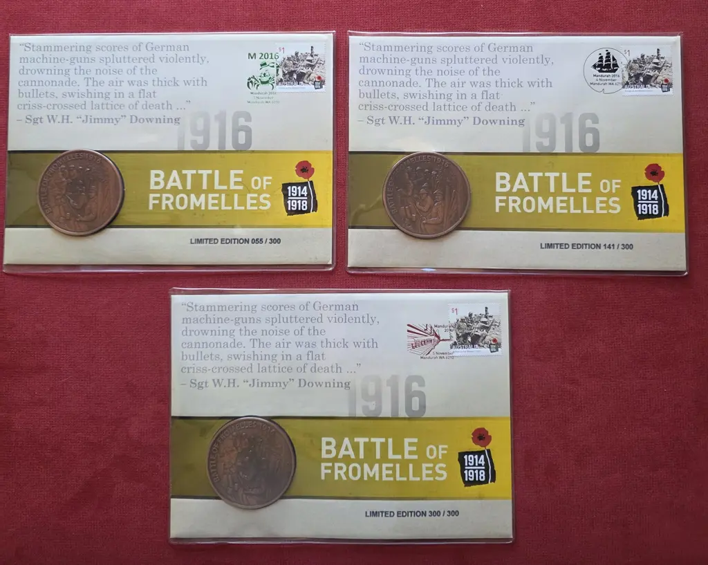 2016 Battle of Fromelles as above but numbered ... Image 1++