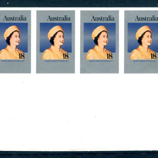 1977 18¢ QEII Silver Jubilee imperforate marginal ...