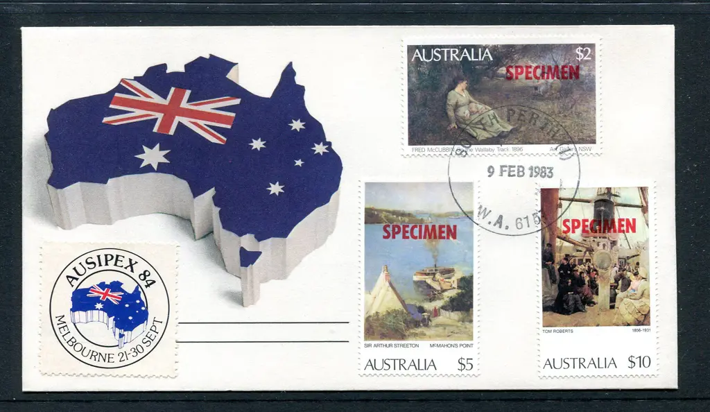 1983 (9th Feb) $2, $5 & $10 "SPECIMEN" ovptd high ... Image 1++