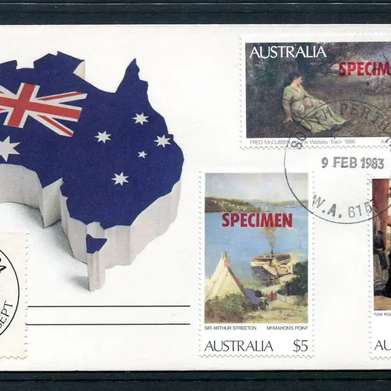 1983 (9th Feb) $2, $5 & $10 "SPECIMEN" ovptd high ...
