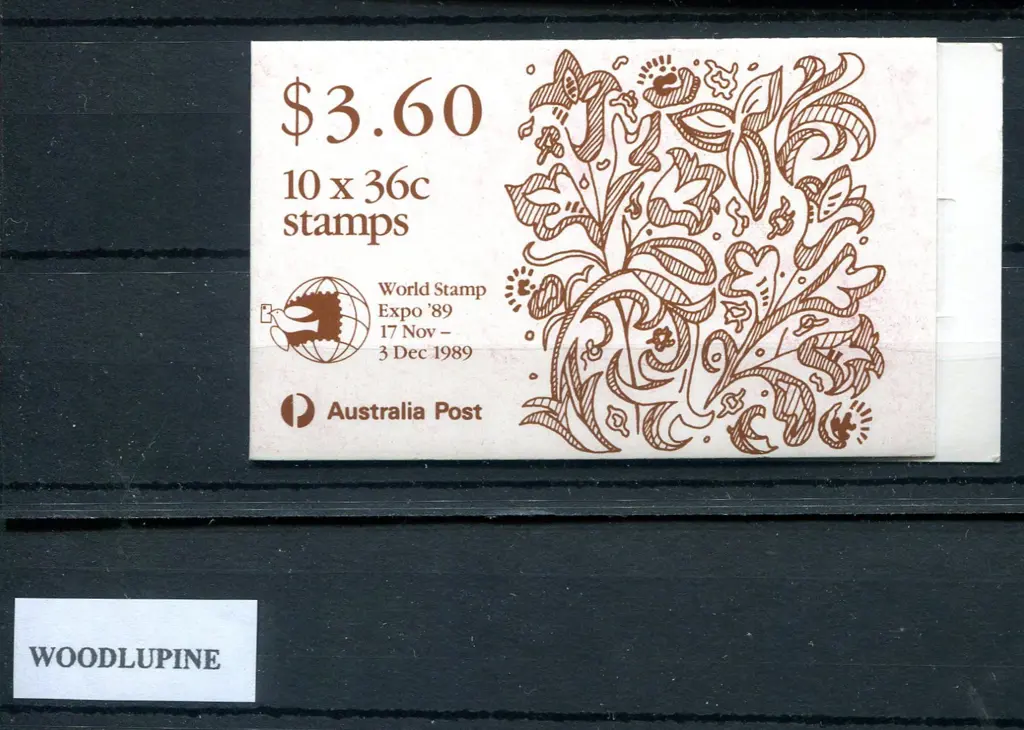 1989 $3.60 Christmas booklet overprinted "World ... Image 1++