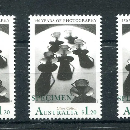 1991 $1.20 Photography ovptd "SPECIMEN" in green ...