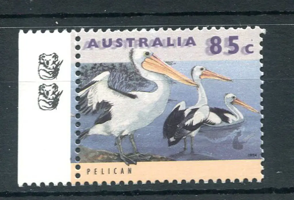 1994 85c Pelican with right selvedge containing ... Image 1++