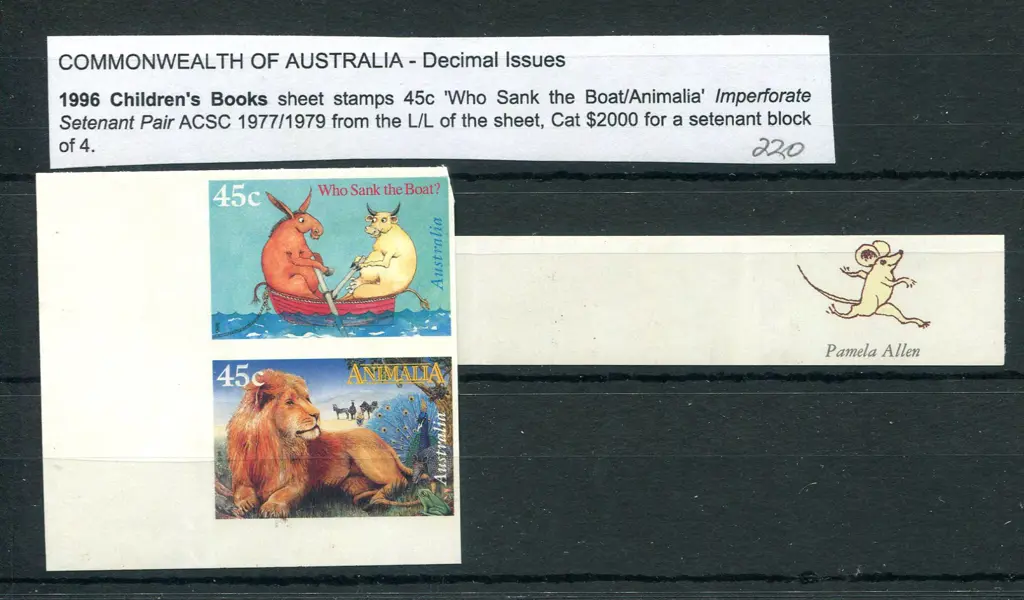1996 45c Children's Book Council "Who Sank the ... Image 1++