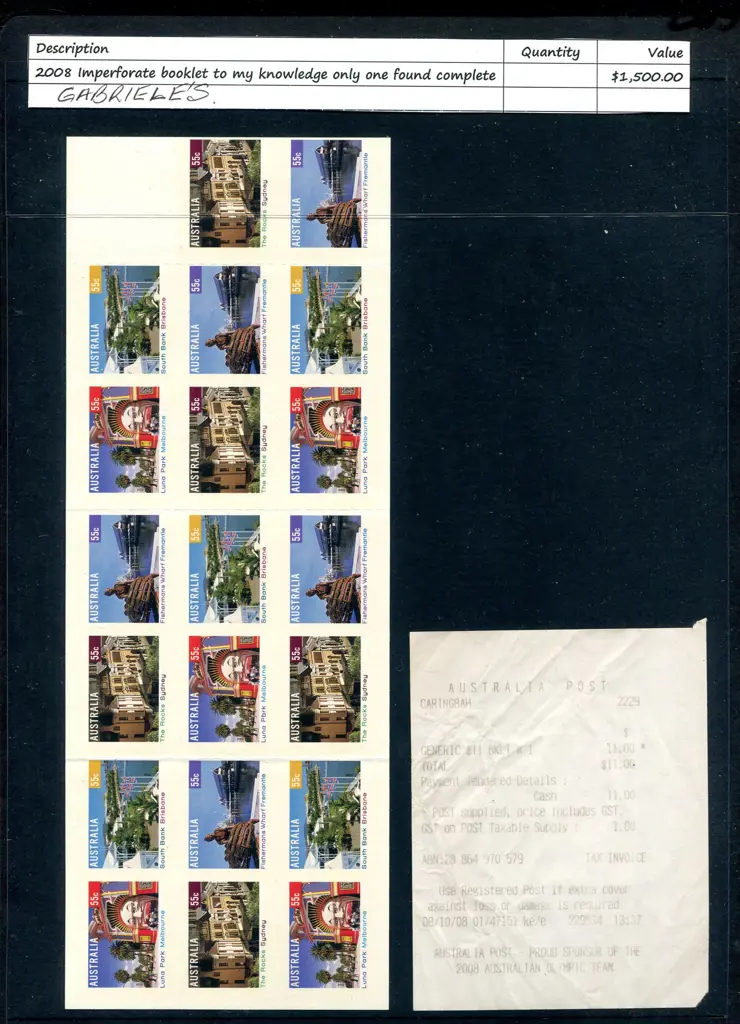 2008 $11.00 Tourism Precincts S/A booklet totally ... Image 1++