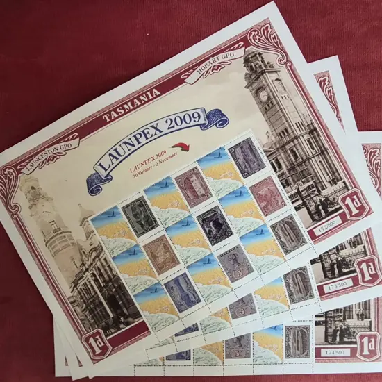 2009 $4.95 Launpex Tasmania Exhibition SES sheets ...