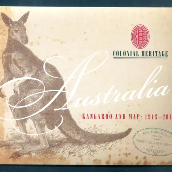 2013 $100 Centenary of Kangaroo Stamps sheetlet of ...