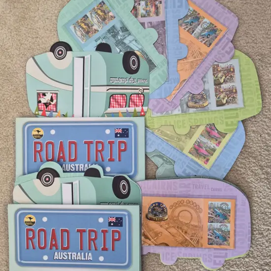 2013 "Road Trip" Caravan shaped pres folder ...