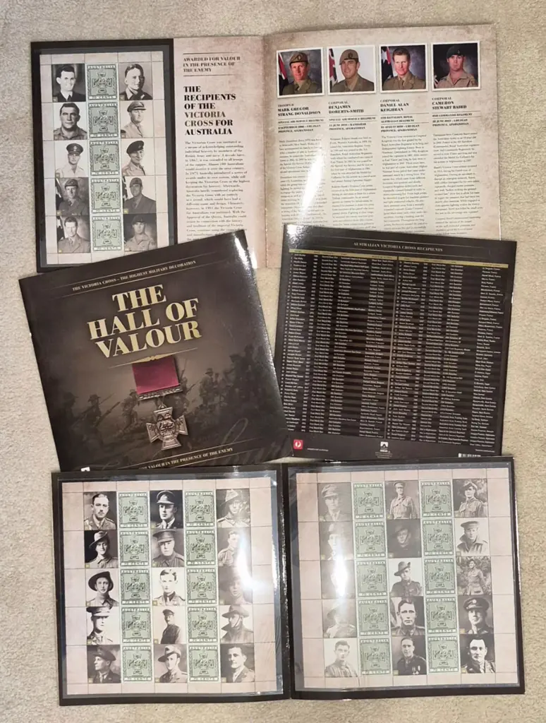 2015 "The Hall of Valour" Victoria Cross Aust Post ... Image 1++