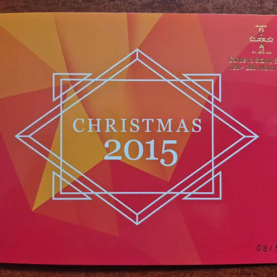 2015 Christmas folder containing both 65c vals & ...