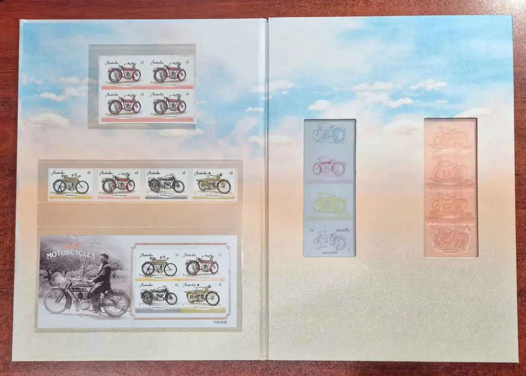 2018 "Vintage Motorcycles Self-adhesive ... Image 1++