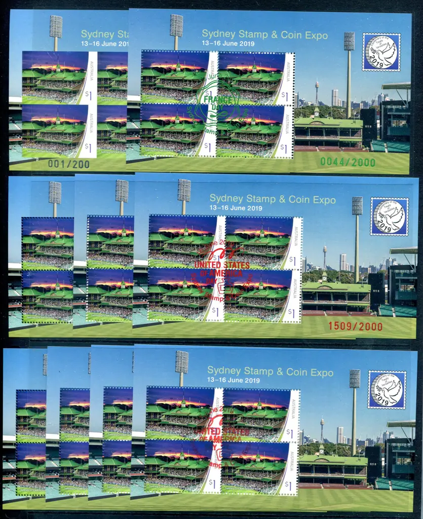 2019 (13th-16th June) Sydney Stamp & Coin Expo set ... Image 1++