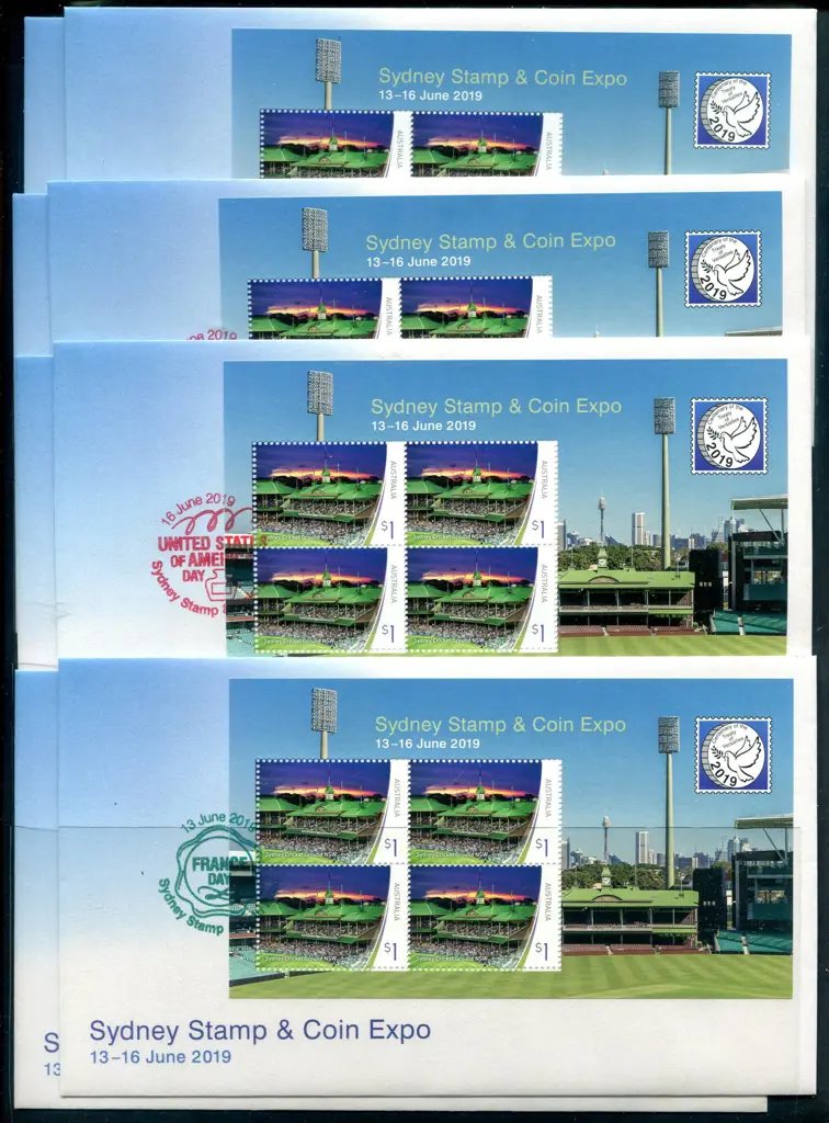 2019 (13th-16th June) Sydney Stamp & Coin Expo set ... Image 1++