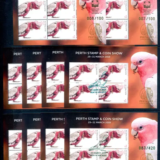 2019 (29th-31st Mar) Perth Stamp & Coin Show set ...