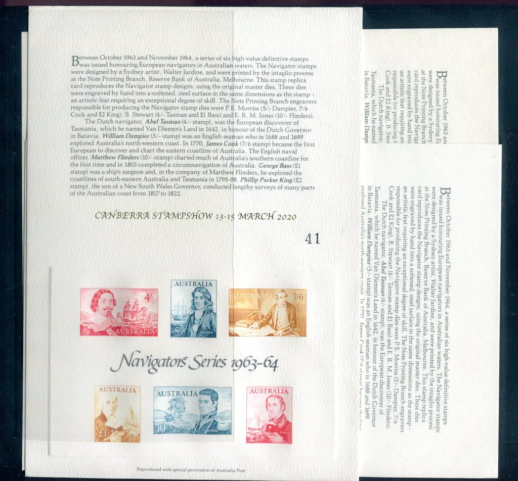 2020 "Canberra Stampshow 13-15 March 2020" ovptd ... Image 1++