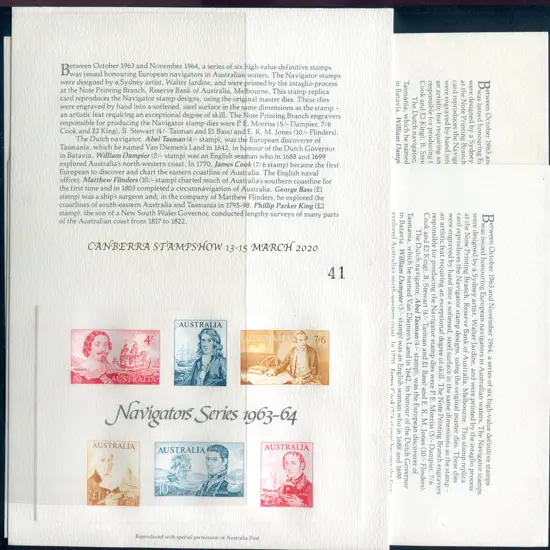 2020 "Canberra Stampshow 13-15 March 2020" ovptd ...