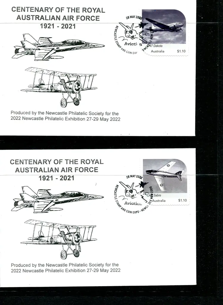 2022 (28th May) $1.10 RAAF Centenary MyStamp set ... Image 1++