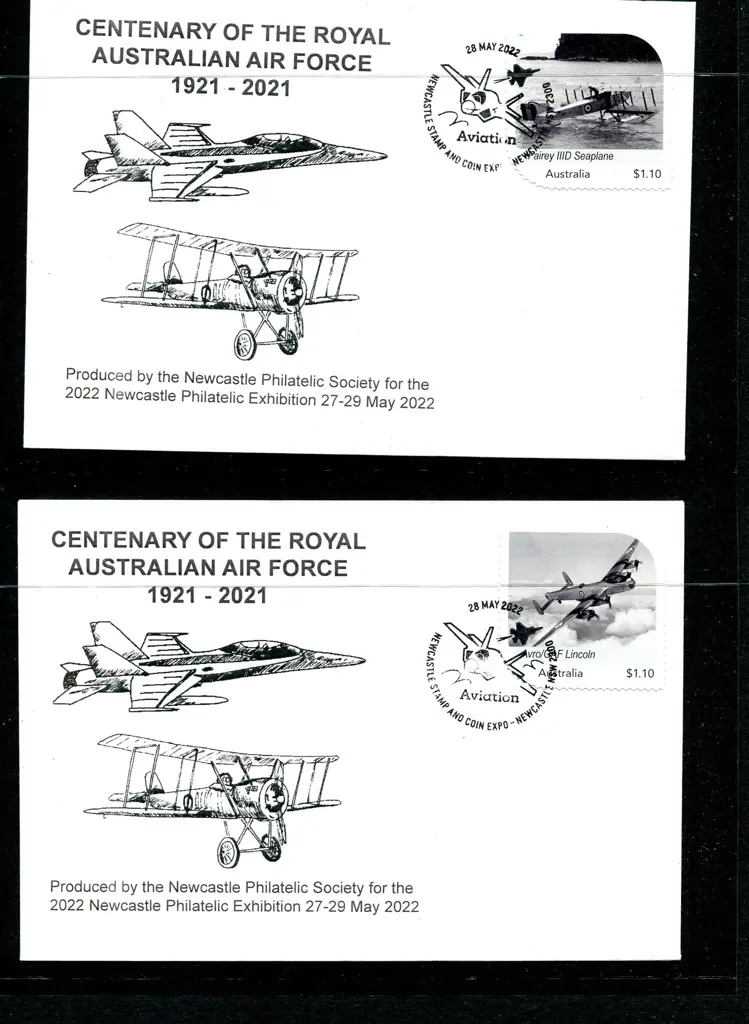2022 (28th May) $1.10 RAAF Centenary MyStamp set ... Image 1++