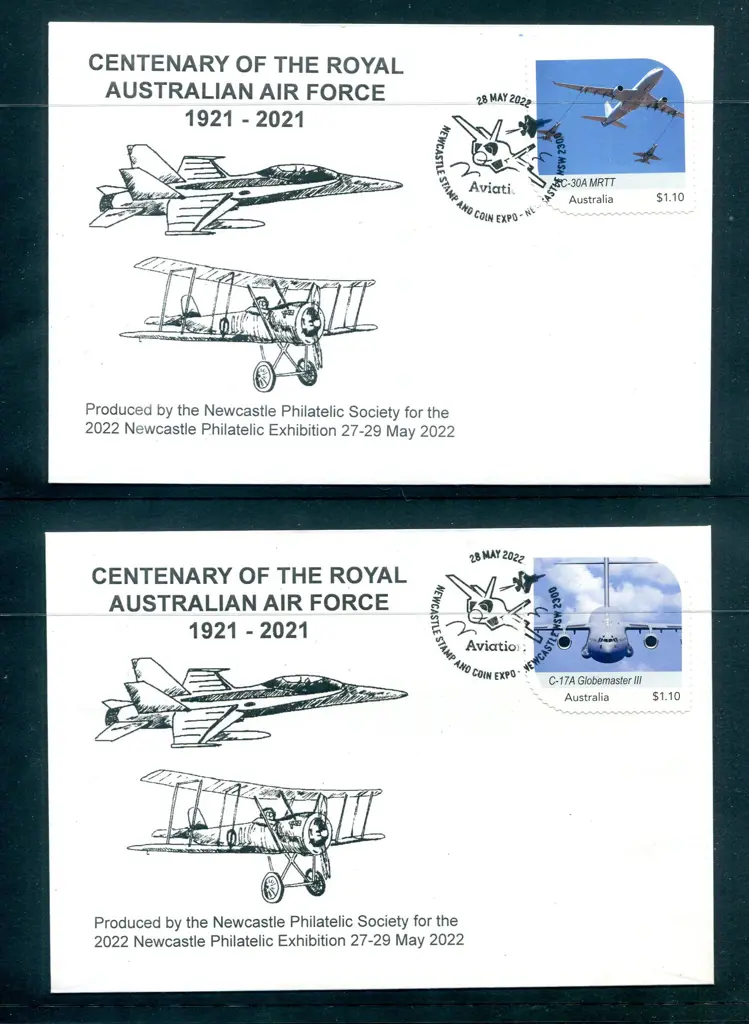 2022 (28th May) $1.10 RAAF Centenary MyStamp set ... Image 1++