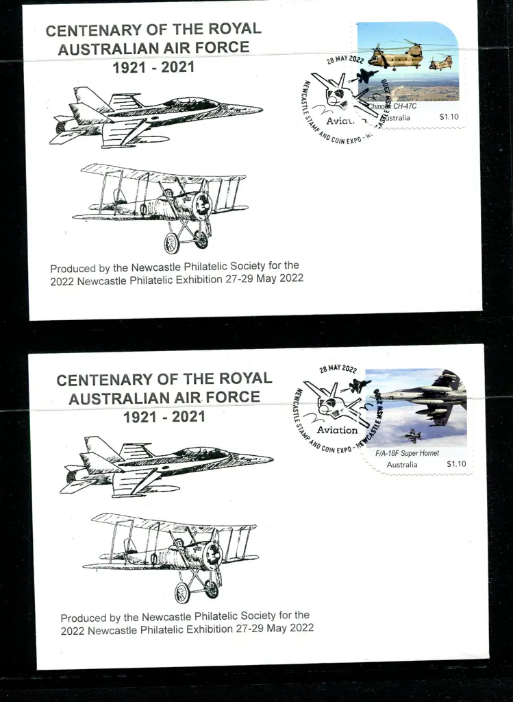 2022 (28th May) $1.10 RAAF Centenary MyStamp set ... Image 1++