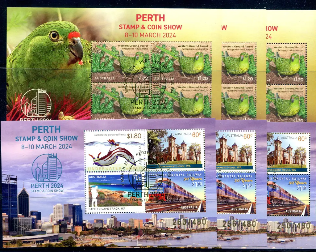 2024 (8th-10th Mar) Perth Stamp & Coin Show $4.80 ... Image 1++