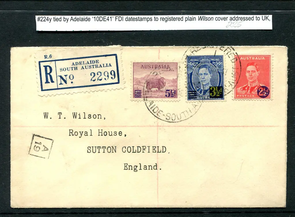 1941 (10th Dec) Surcharged set of 3 with 2½d & 3½d ... Image 1++