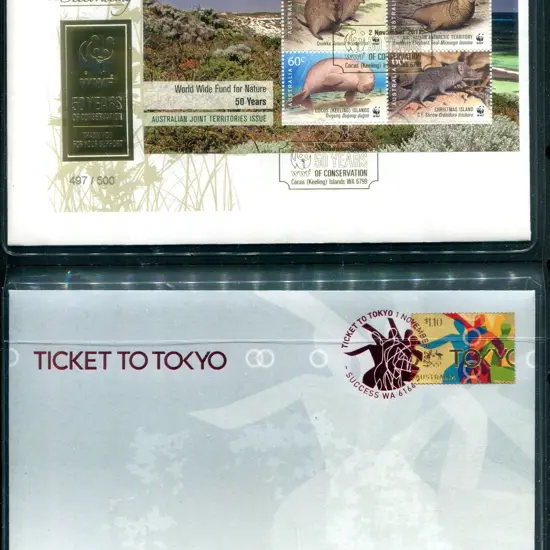 2011 (2nd Nov) WWF M/S on embellished cover with ...