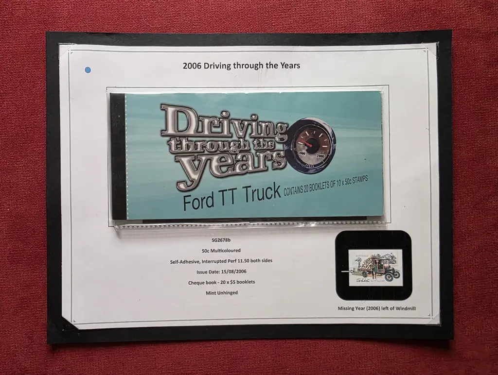 2006 "Driving Through the Years" Chequebook of 20 ... Image 1++
