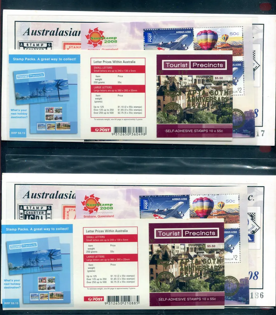 2008 $5.50 NSW Tourist Precincts S/A booklets in ... Image 1++