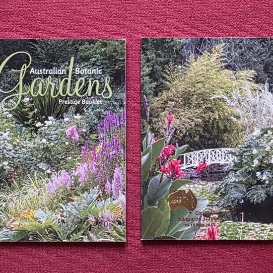 2013 Gardens Prestige booklets ovptd "Centenary of ...