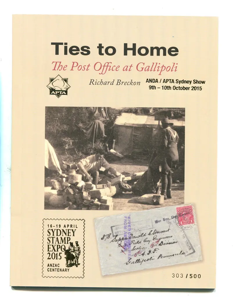 2015 "Ties to Home - Gallipoli" prestige booklet ... Image 1++