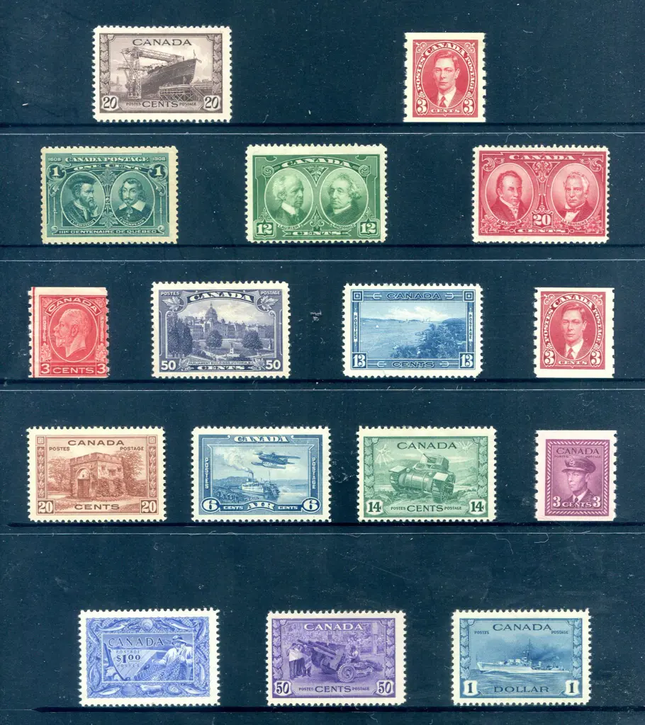 Canada A group of MUH/MLH better issues incl 1908 ... Image 1++