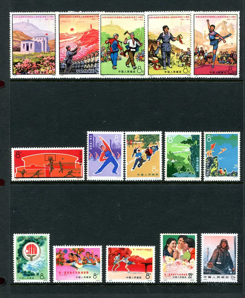 China 1970-1972 Accumulation arranged on Hagners ... Image 1++