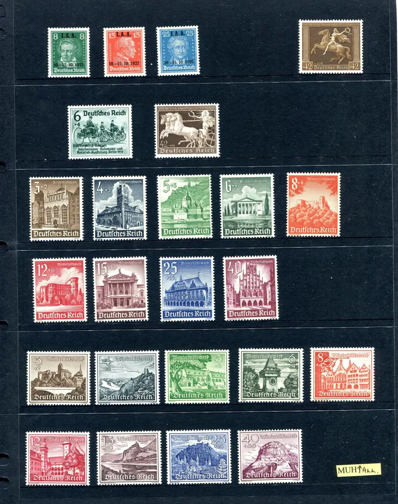 Germany 1927-45 MUH on Hagners noting 1927 IAA ... Image 1++