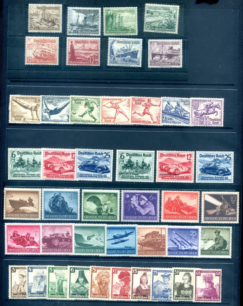 Germany 1930-1944 MLH range of semi-postal sets ... Image 1++