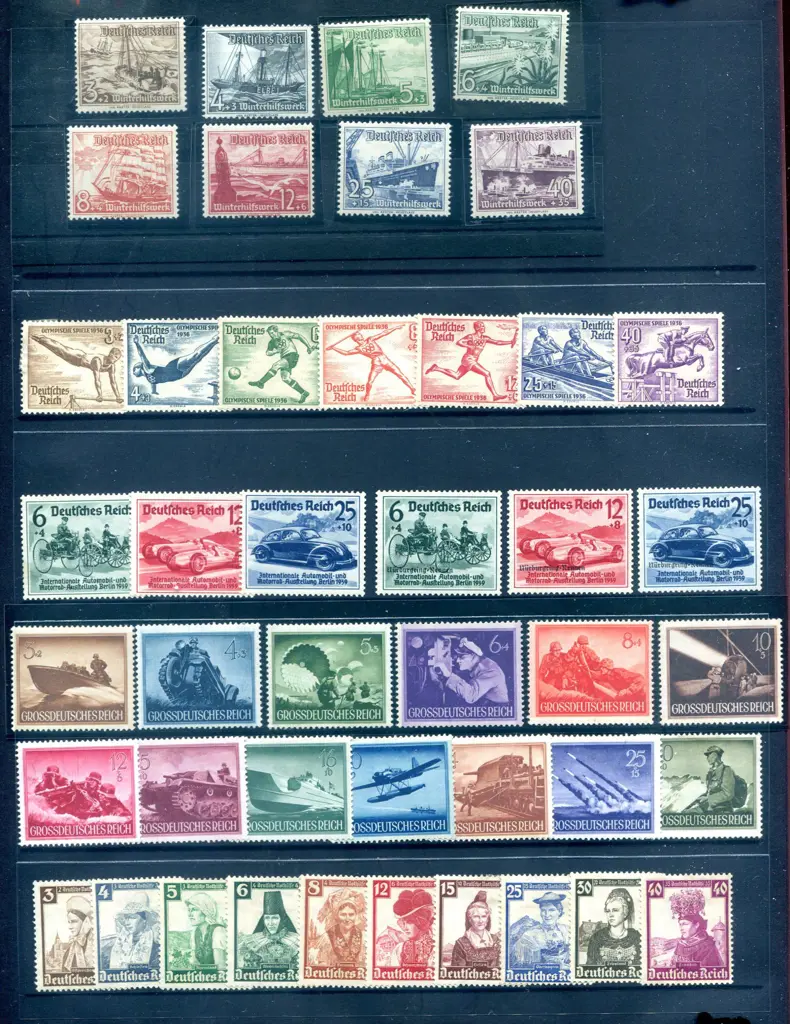 Germany 1930-1944 MLH range of semi-postal sets ... Image 1++